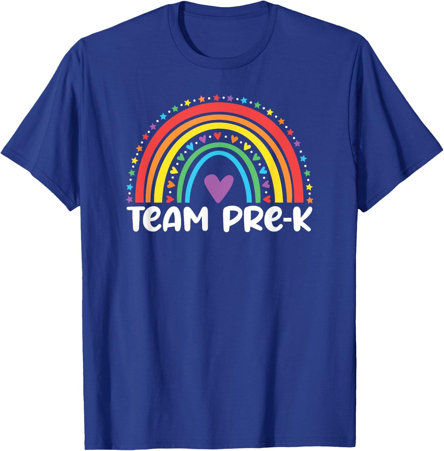 Team Pre-K Teacher Crew Squad Hello Back School Graduation T-Shirt - T-Shirt | Royal