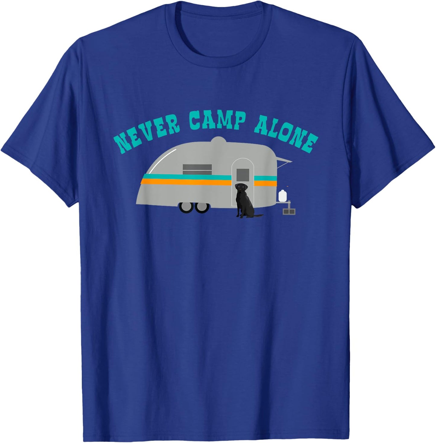 Black Labrador Retriever Gifts Lab Dog RV Trailer Camping T-Shirt - T-Shirt | Royal