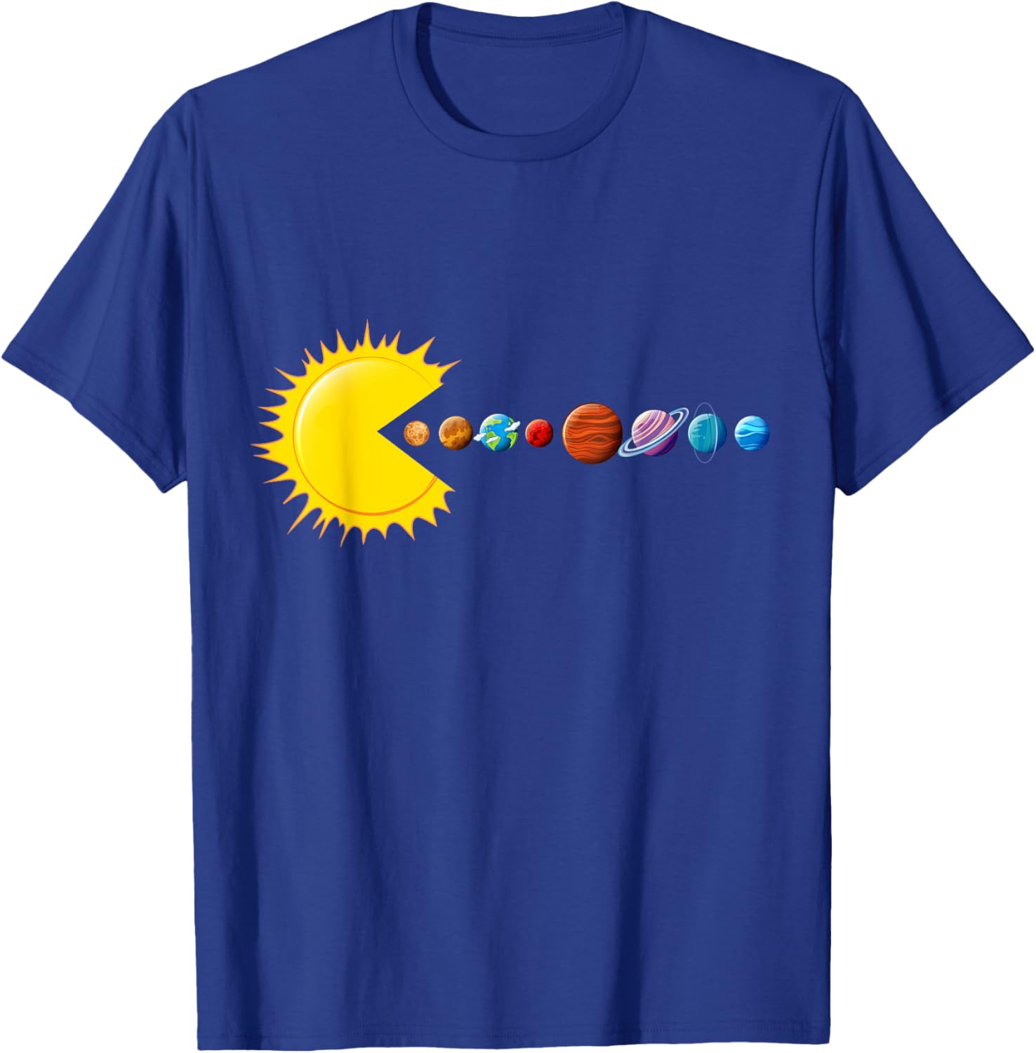 Funny Solar System - Astronauts Space Video Games T-Shirt - T-Shirt | Royal