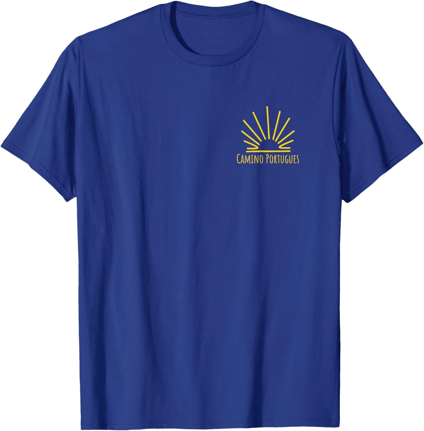 Camino Portuguese El Buen Camino de Santiago Portugal Route T-Shirt - T-Shirt | Royal