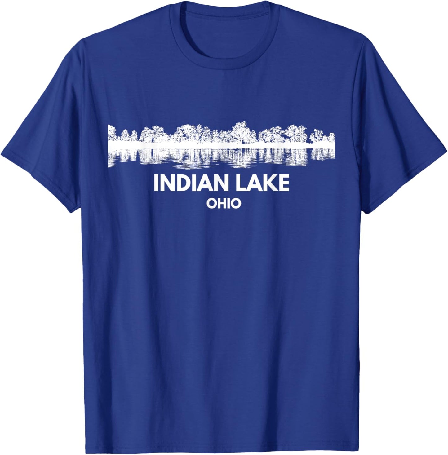 INDIAN Lake OHIO Trip Funny Summer Fishing Camping Crew 2025 Men Women Kids T-Shirt - T-Shirt | Royal
