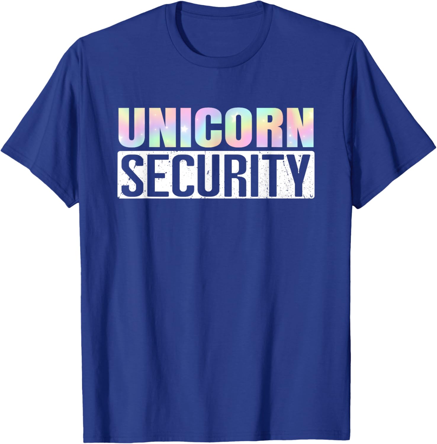 Halloween Mom Dad Daughter Adult Costume Unicorn Security T-Shirt - T-Shirt | Royal
