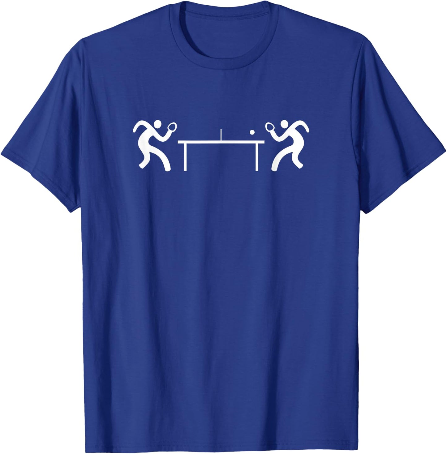 Ping Pong Table Tennis Stick Figures Ping Pong Player T-Shirt - T-Shirt | Royal