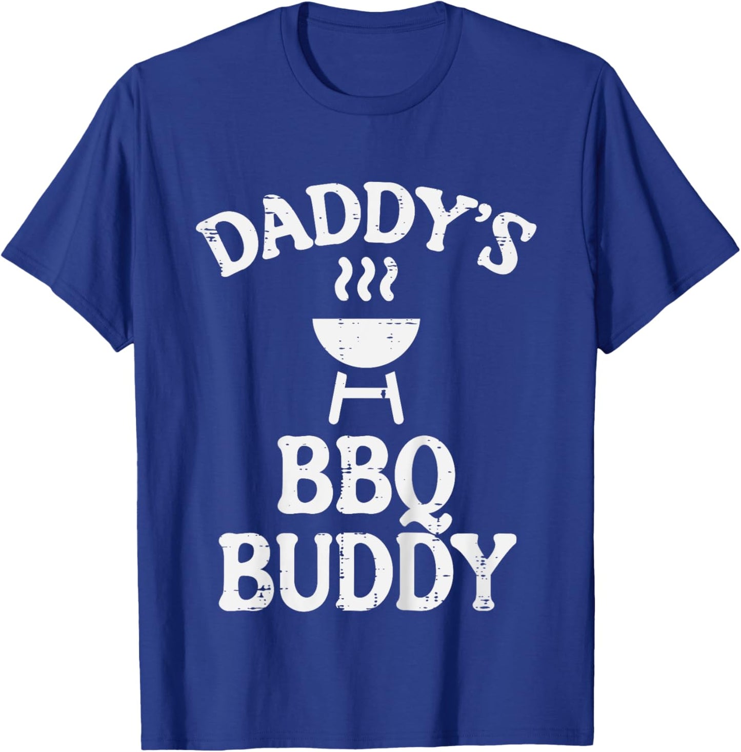 Kids Daddys Bbq Buddy Cute Barbecue Family Match Boys Girls Kids T-Shirt - T-Shirt | Royal