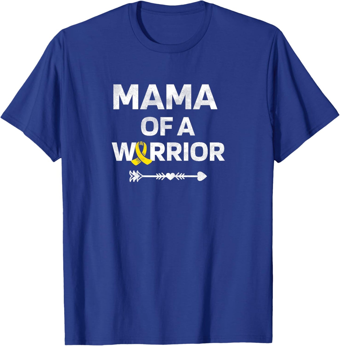 Mama Of A Warrior DIPG Awareness Childhood Cancer Warrior T-Shirt - T-Shirt | Royal