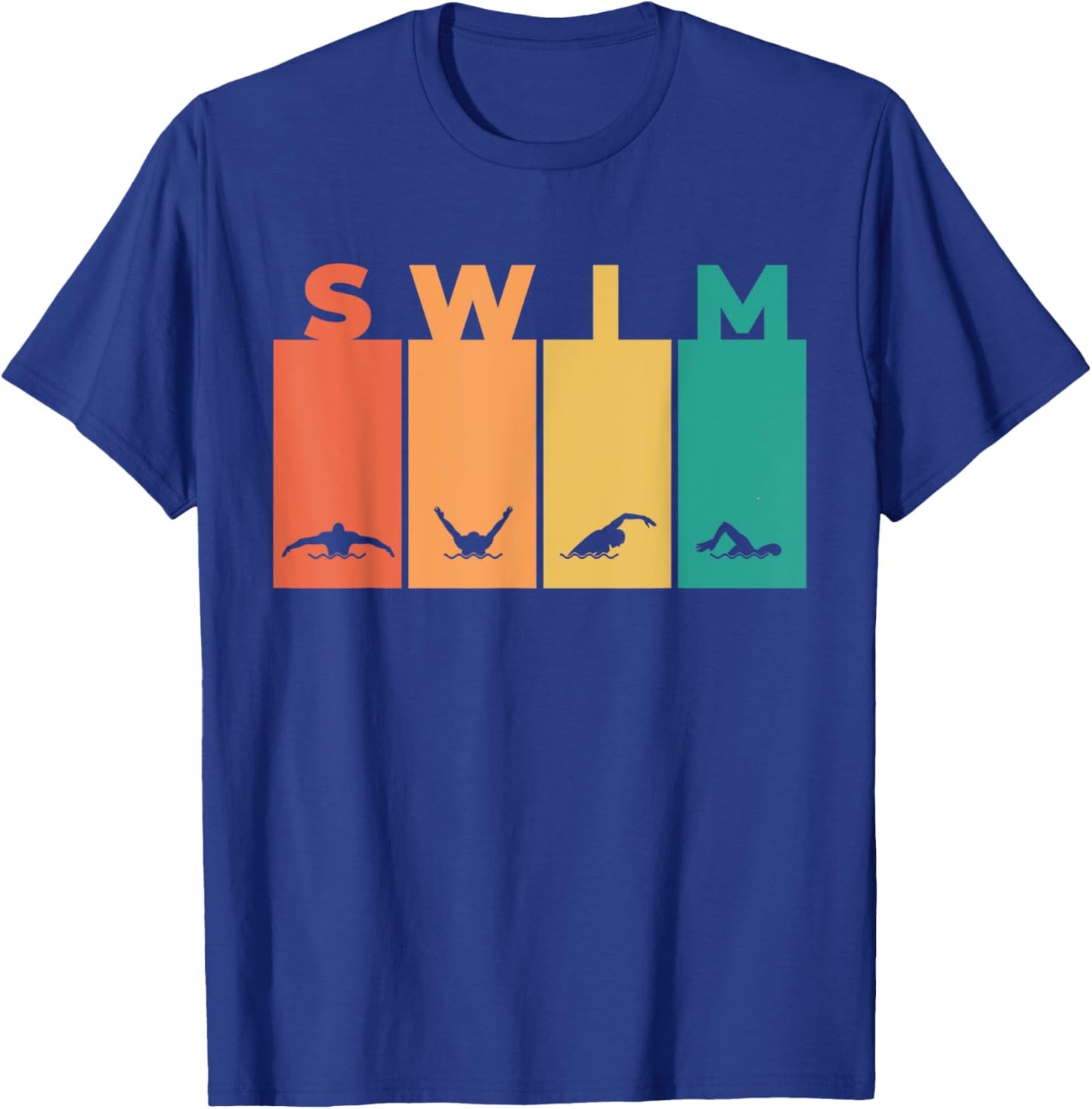 Cool Swimming Women Kids Swimmer Swim Instructor T-Shirt - T-Shirt | Royal