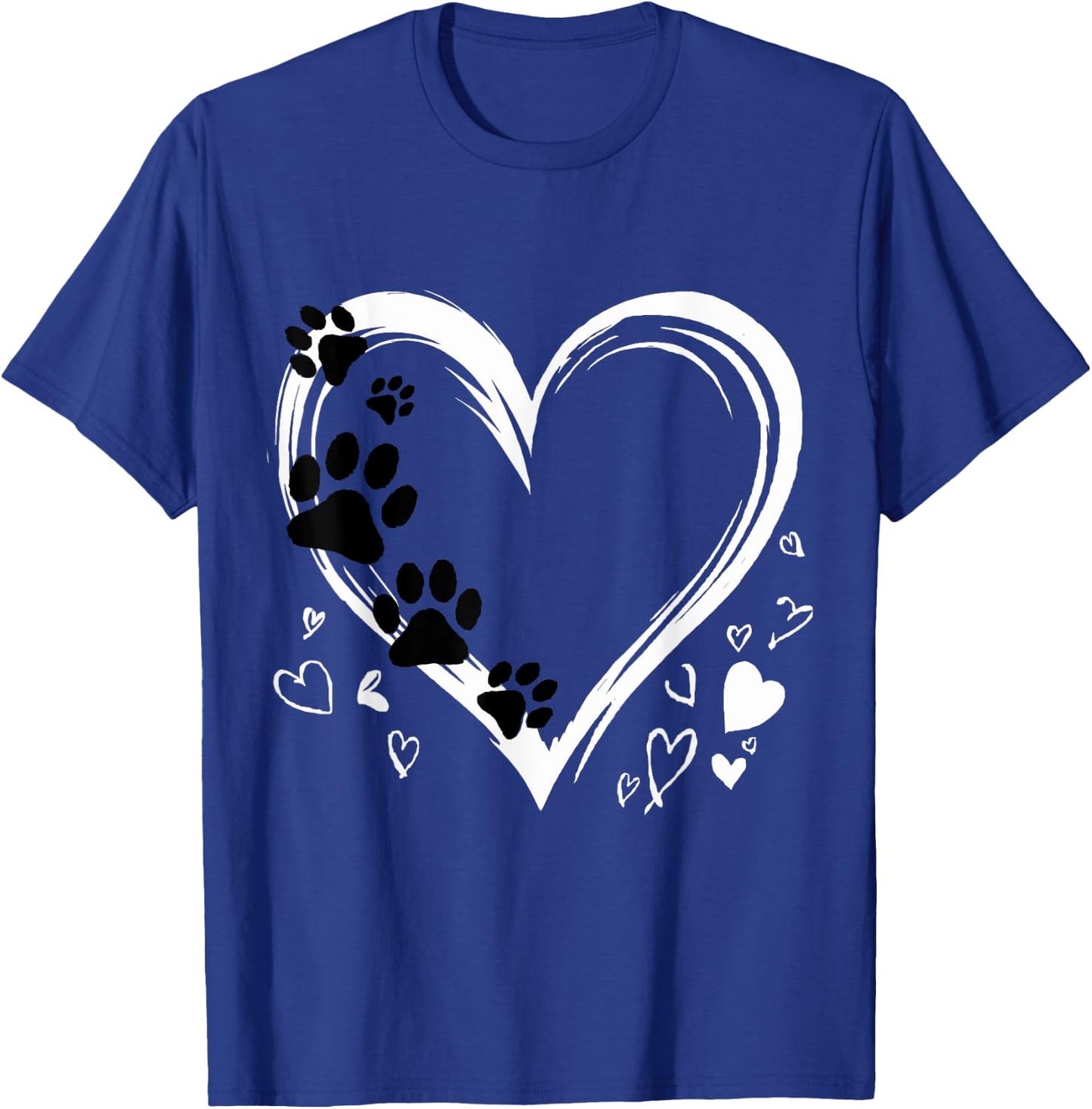 Heart Dog Lover Design - Walking the Dog T-Shirt - T-Shirt | Royal