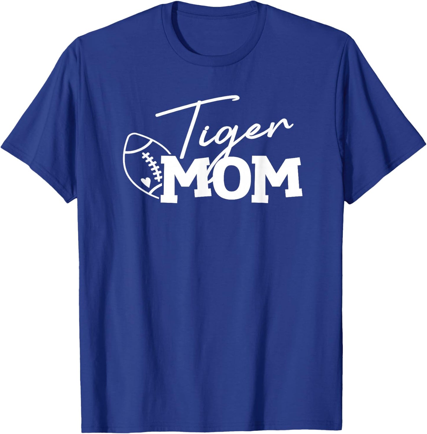 Tiger Mom Football Sports Fan T-Shirt - T-Shirt | Royal