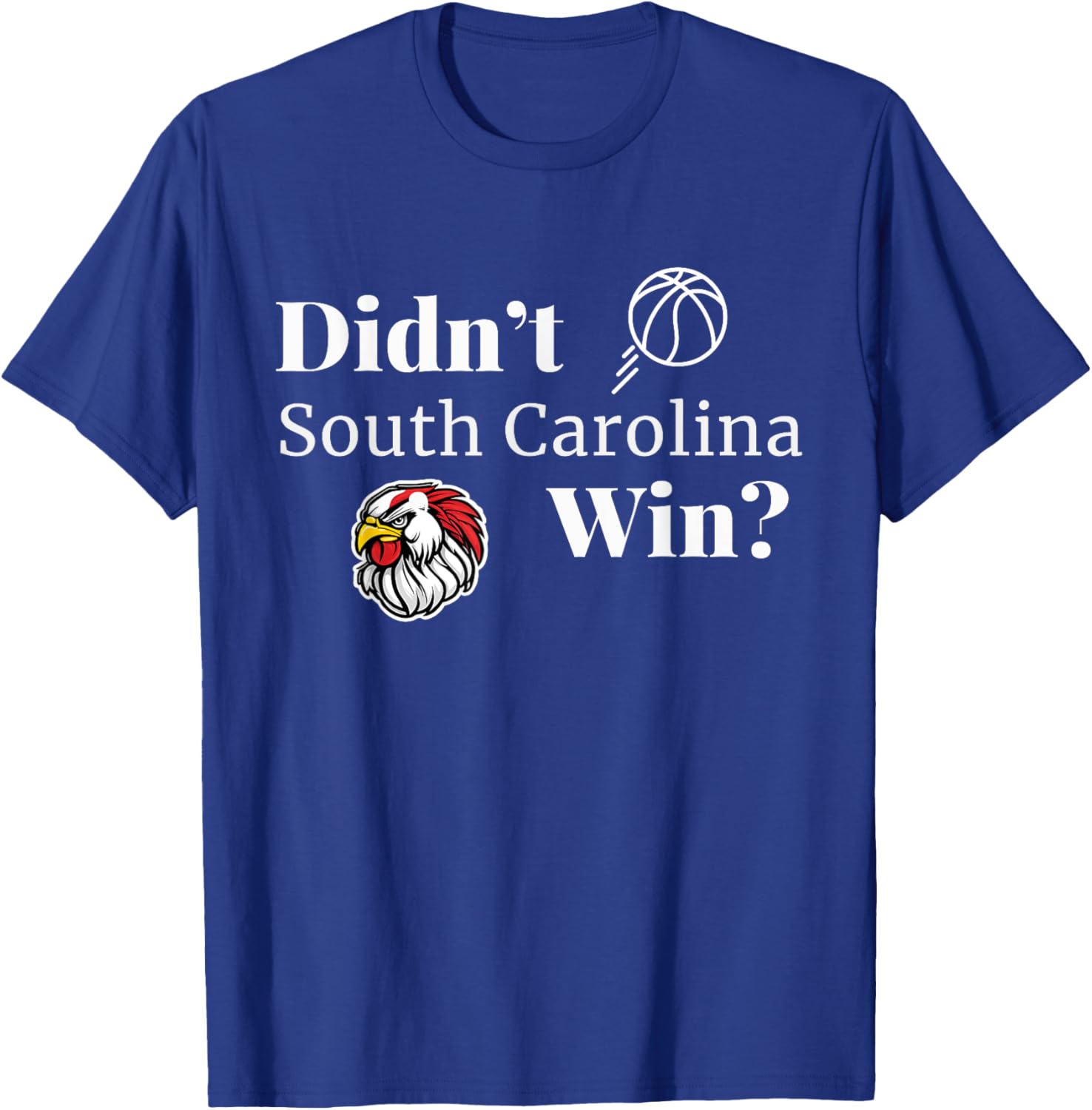Victory Celebrating South Carolina Basketball Win T-Shirt - T-Shirt | Royal