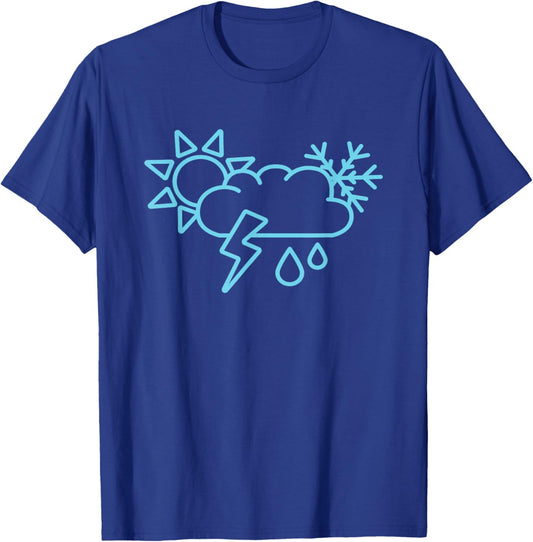Future Meteorologist Storm Chasing Weather Radar Weatherman T-Shirt - T-Shirt | Royal