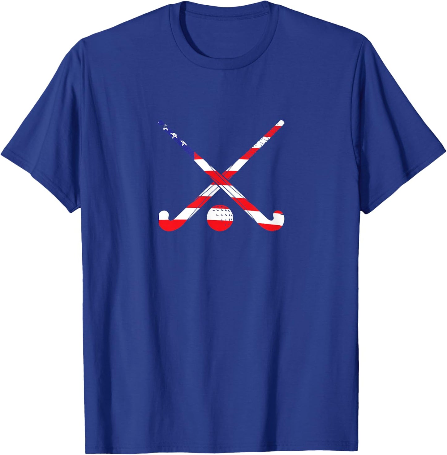 American Flag Field Hockey Patriot USA Sports Player T-Shirt - T-Shirt | Royal
