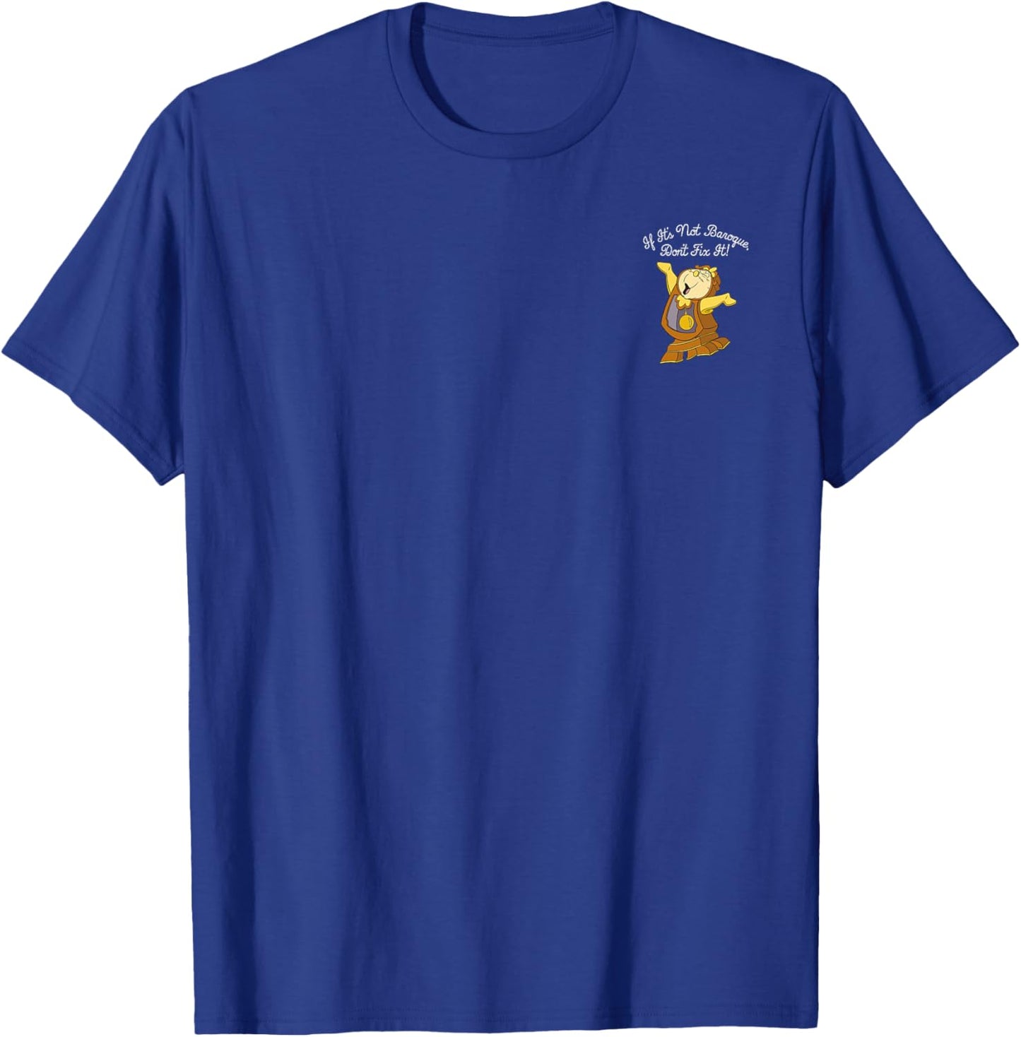 Disney Beauty & The Beast Cogsworth If It's Not Baroque T-Shirt - T-Shirt | Royal