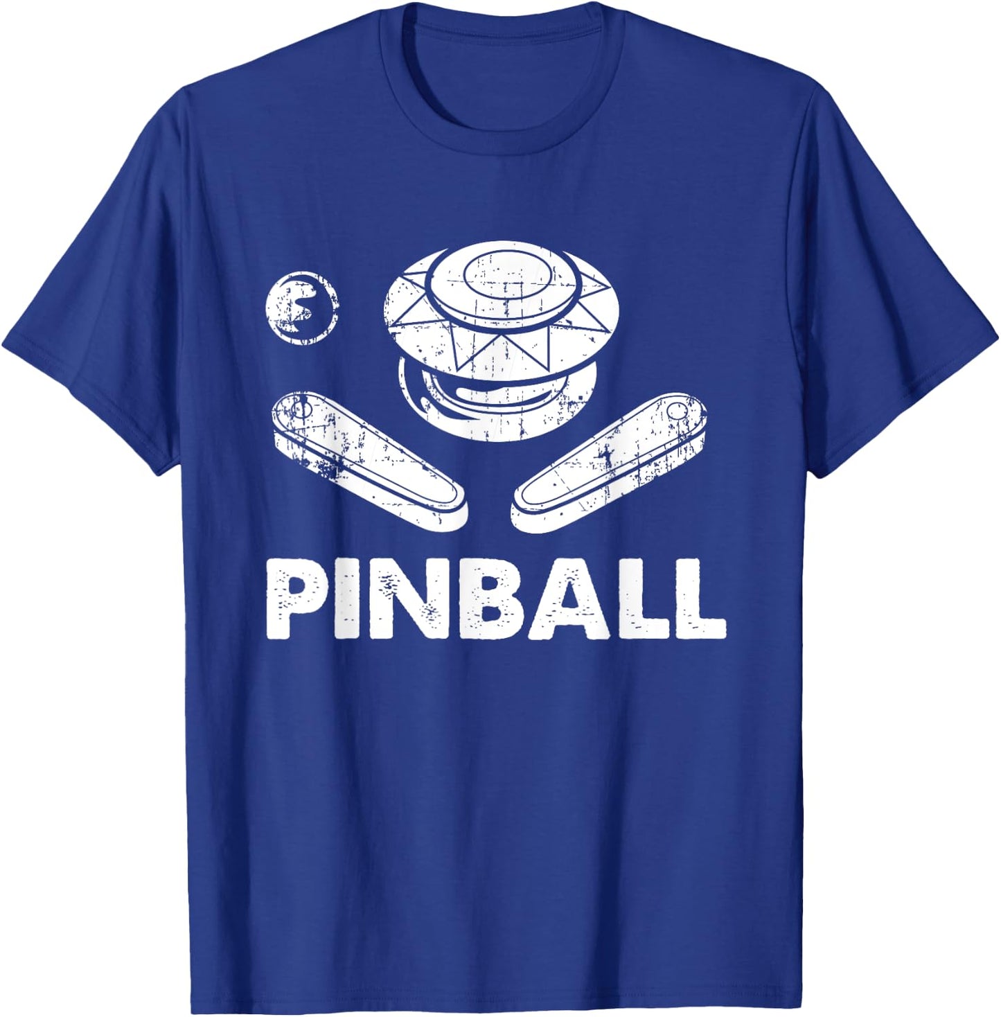 Vintage Pinball Funny Pinballer Machine Flipping Ball Lovers T-Shirt - T-Shirt | Royal