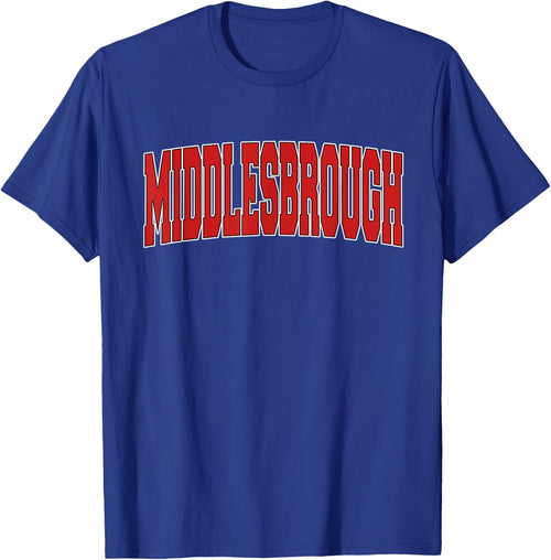 MIDDLESBROUGH Varsity Style Vintage Retro UK Sports