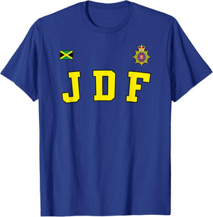 JDF Jamaica Defense Force Jamaican Army Uniform Military T-Shirt - T-Shirt | Royal