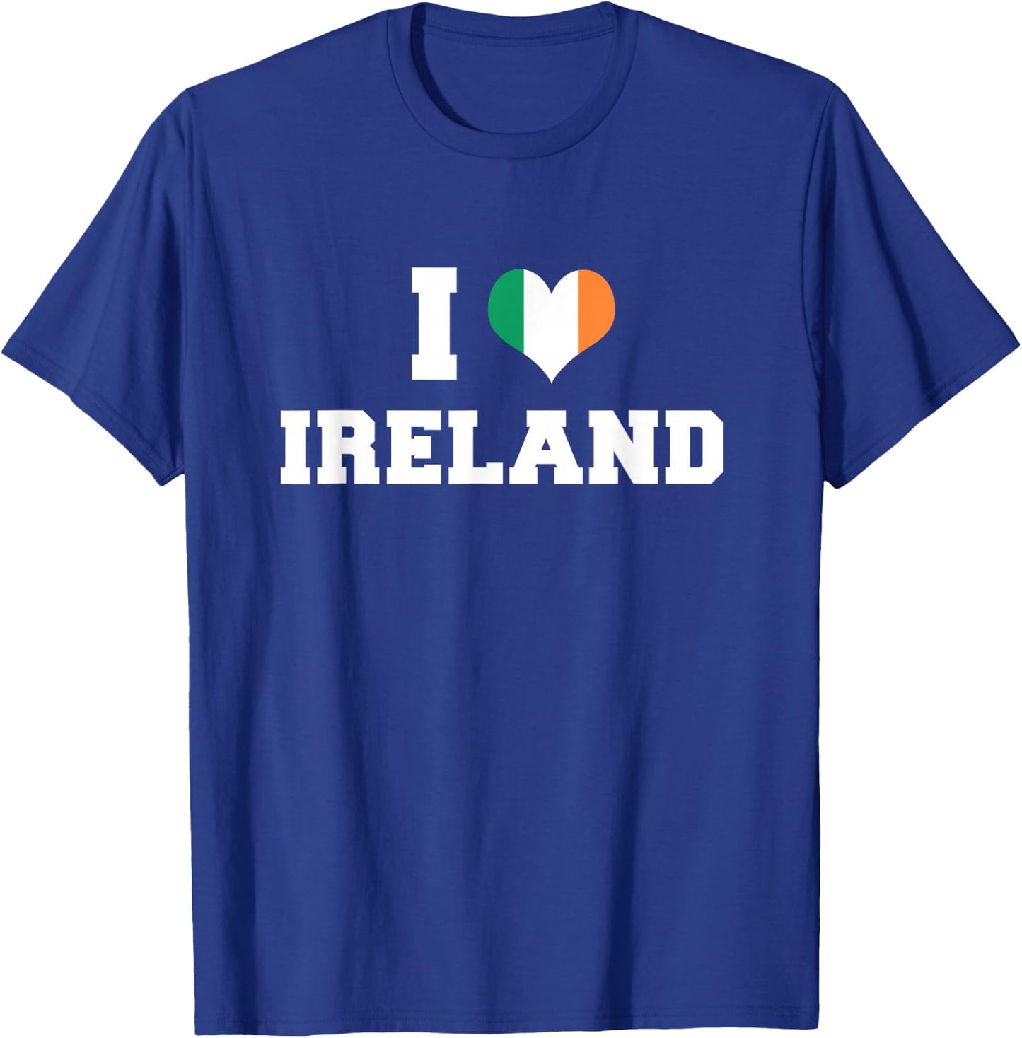 Ireland Patriotic Shirt I Love Ireland Republic Heart Flag T-Shirt - T-Shirt | Royal