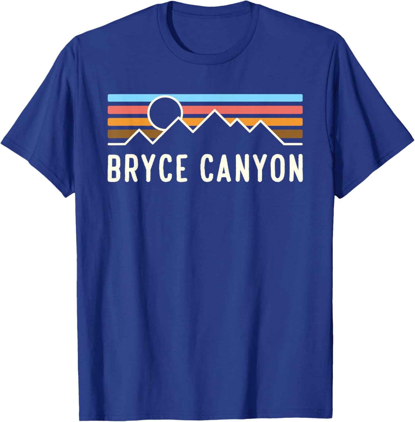 Bryce Canyon National Park Retro Mountain camping souvenir T-Shirt - T-Shirt | Royal