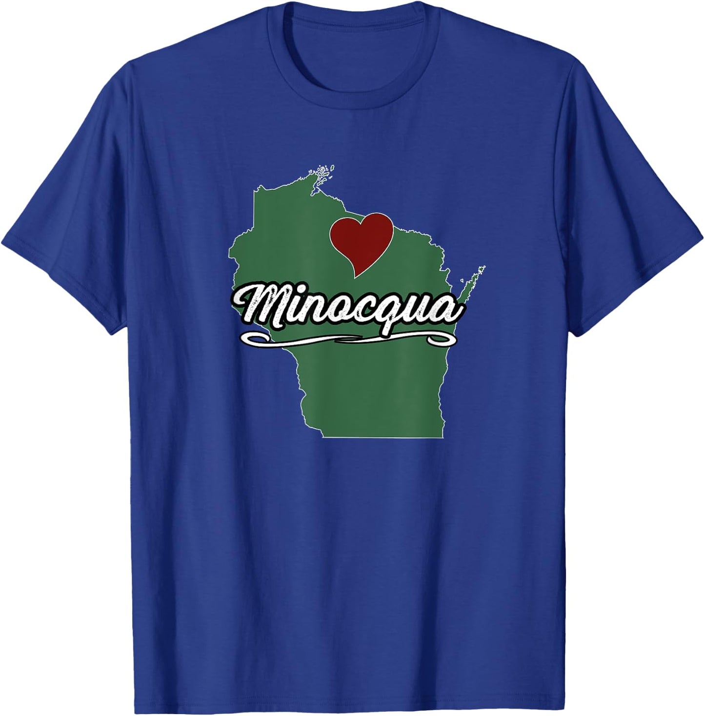 Minocqua - Wisconsin | City - City Souvenir WI US T-Shirt - T-Shirt | Royal