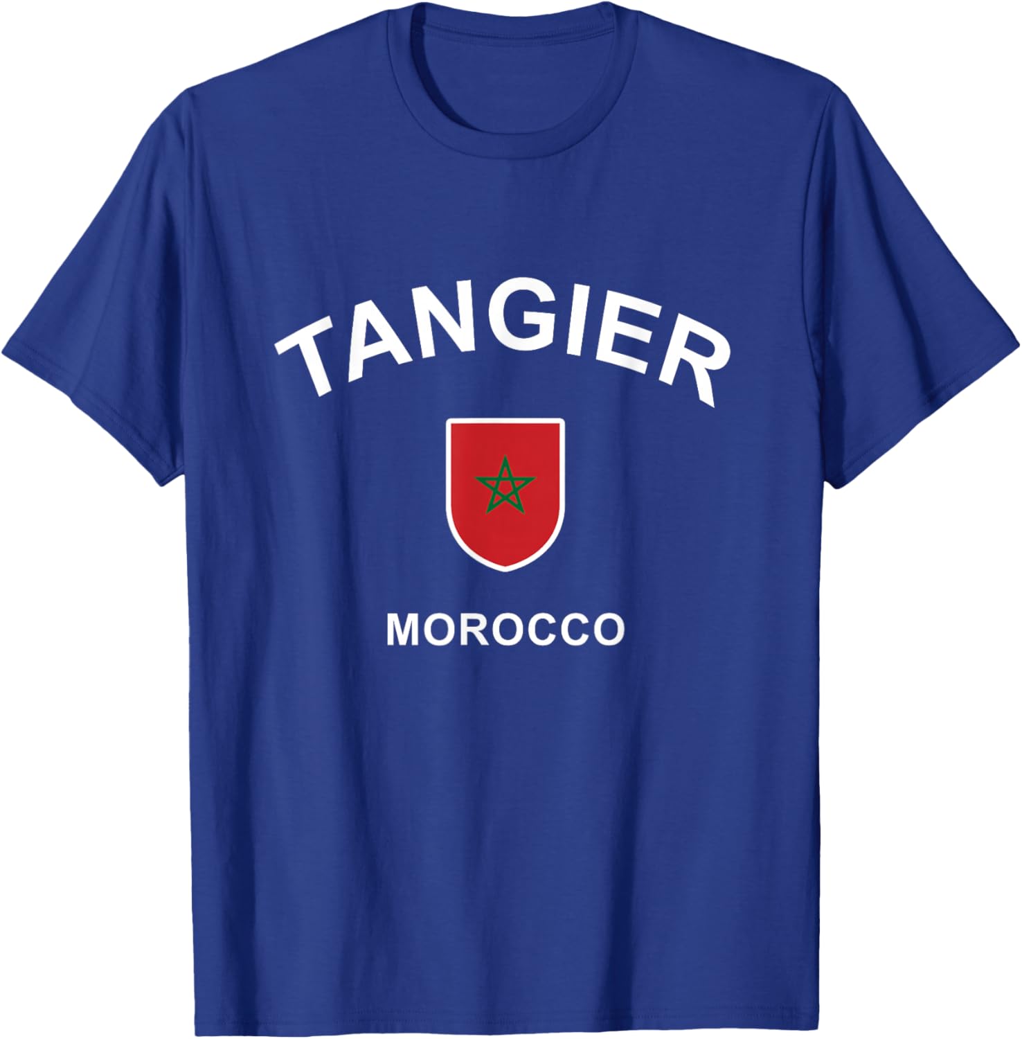 Tangier Morocco Vacation - Moroccan Flag Tangier T-Shirt - T-Shirt | Royal