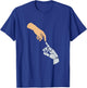 Funny Artificial Intelligence Human Hand And AI Robot Hand T-Shirt - T-Shirt | Royal