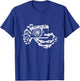 Skeleton Photographer Hand Funny Costume Halloween T-Shirt - T-Shirt | Royal