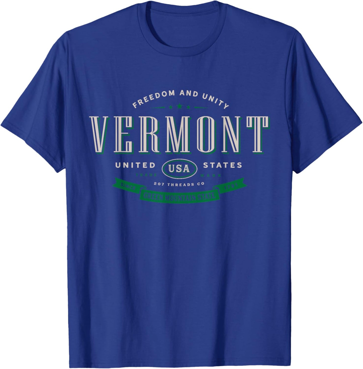 State of Vermont T-Shirt - T-Shirt | Royal