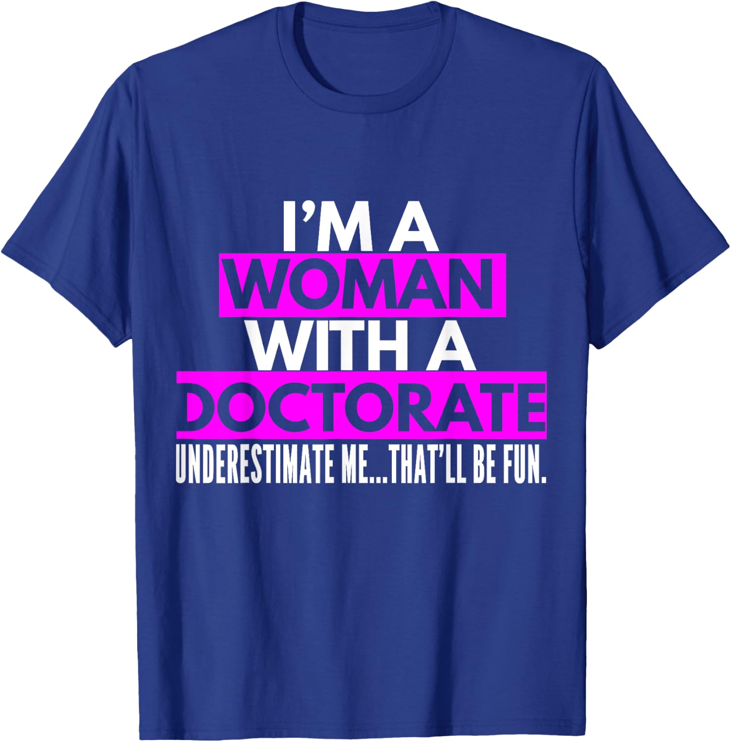 Women's Ph.Doctor Gifts for Graduating Women Doctor Miss Mrs T-Shirt - T-Shirt | Royal