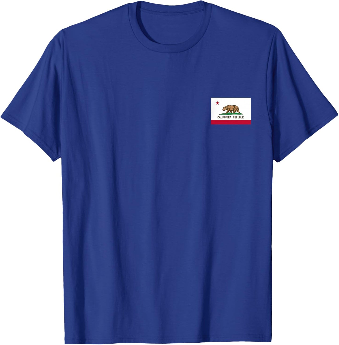California Republic State Flag Cool USA CA Flags Men Women T-Shirt - T-Shirt | Royal