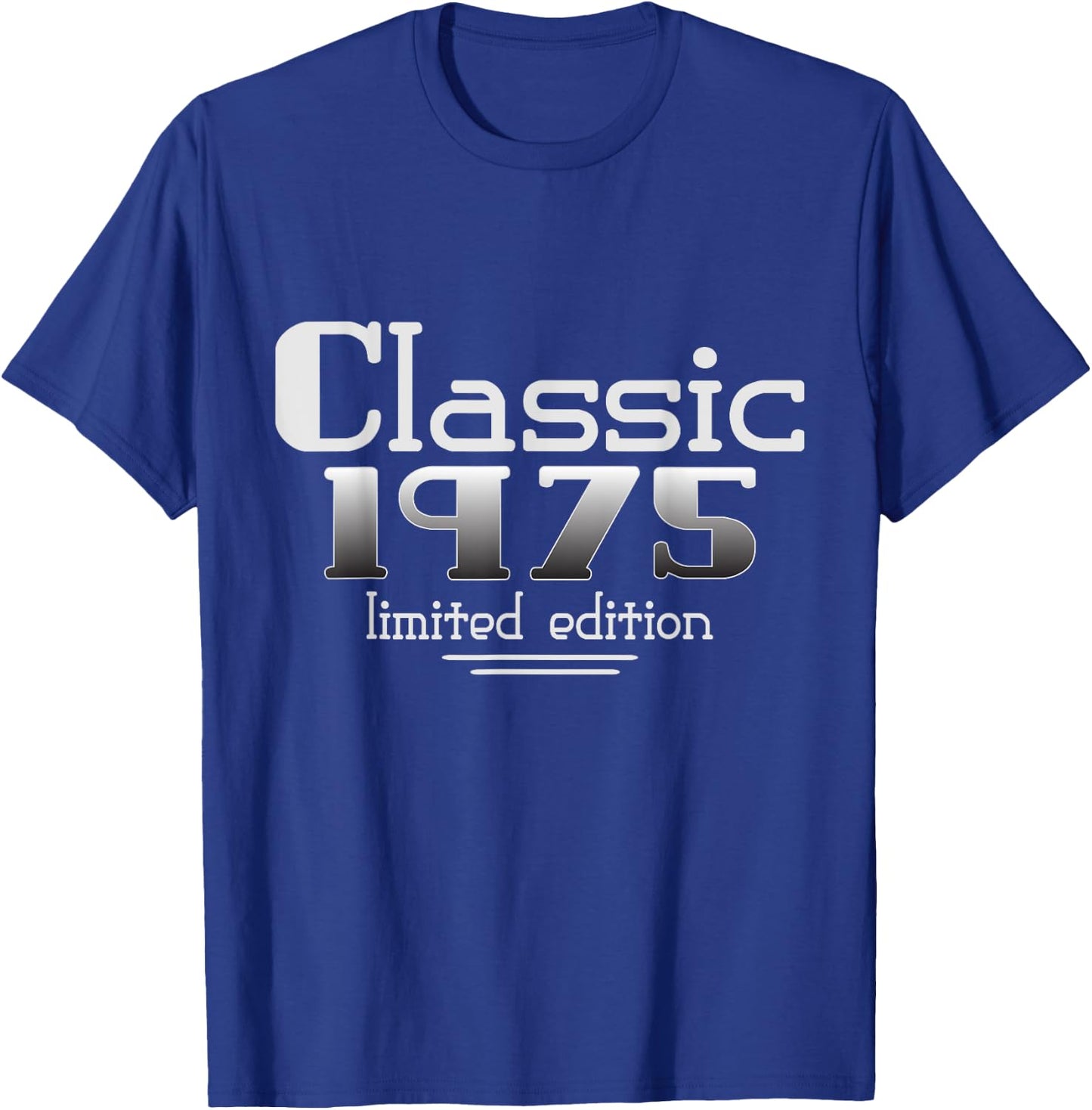 50 Year Old Classic 1975 Vintage 50th Birthday Party Men T-Shirt - T-Shirt | Royal