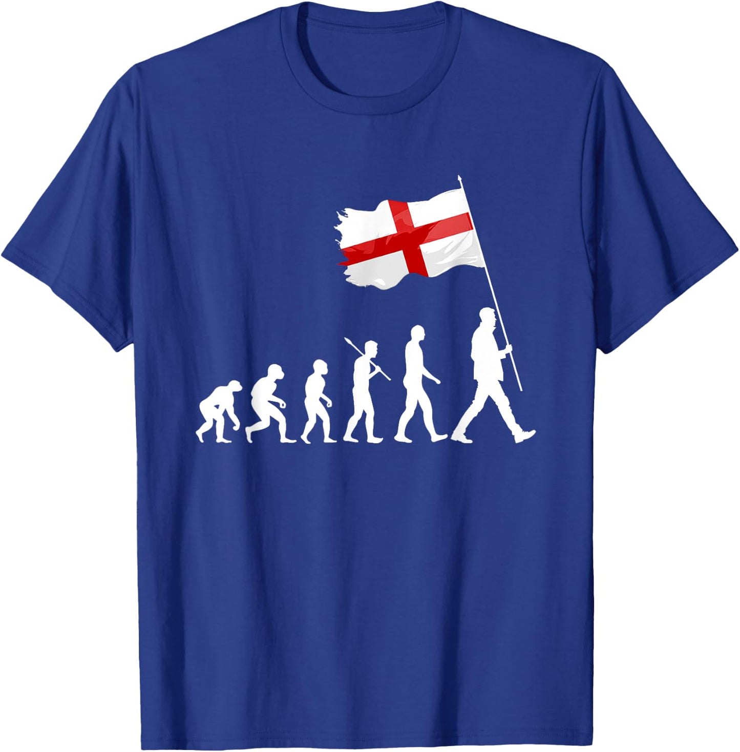 Evolution England Flag English Saint George's Day Patriotic T-Shirt - T-Shirt | Royal