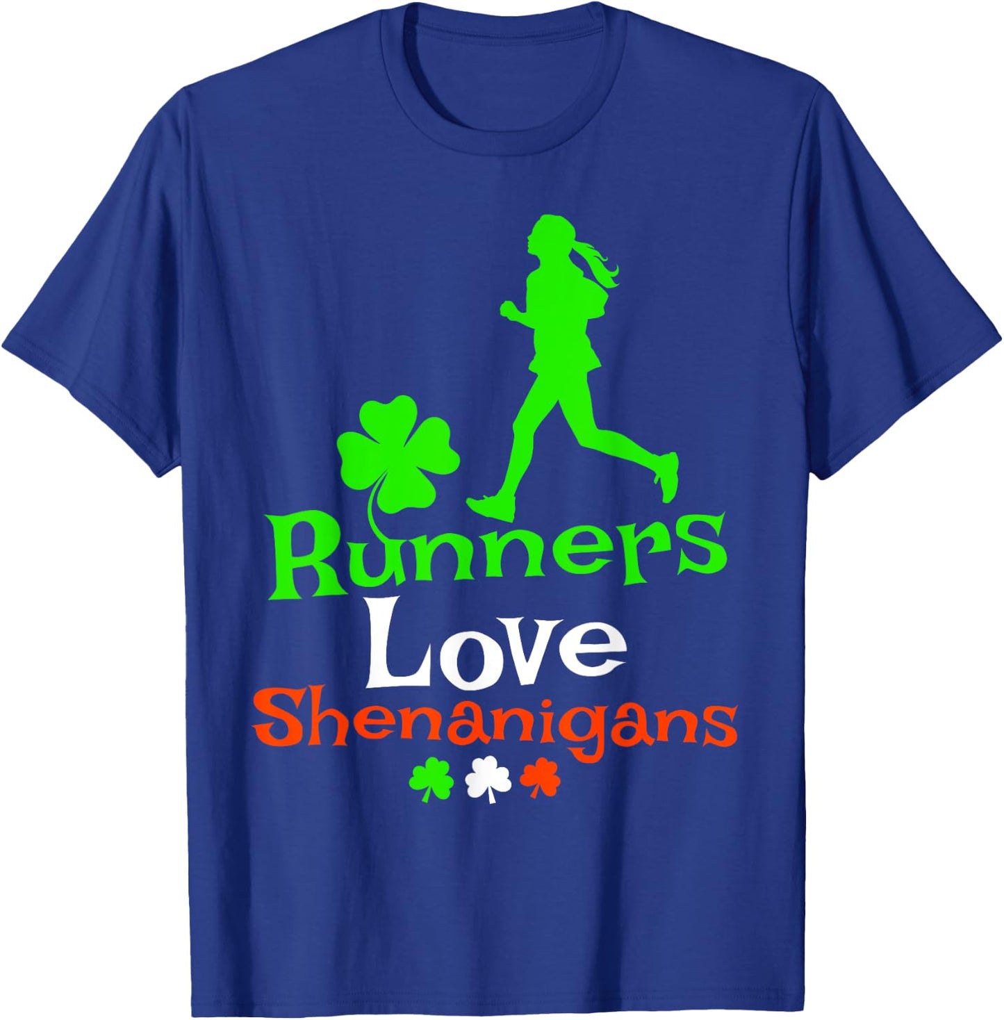 Runners Love Shenanigans - Women's St Patricks Day Road Race T-Shirt - T-Shirt | Royal