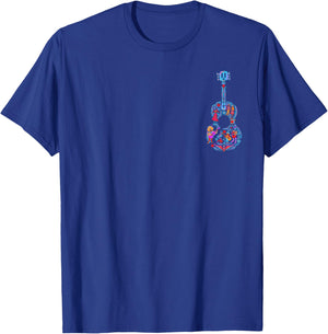 Disney Pixar Coco Joyful Day of The Dead Guitar Pocket Logo T-Shirt - T-Shirt | Royal