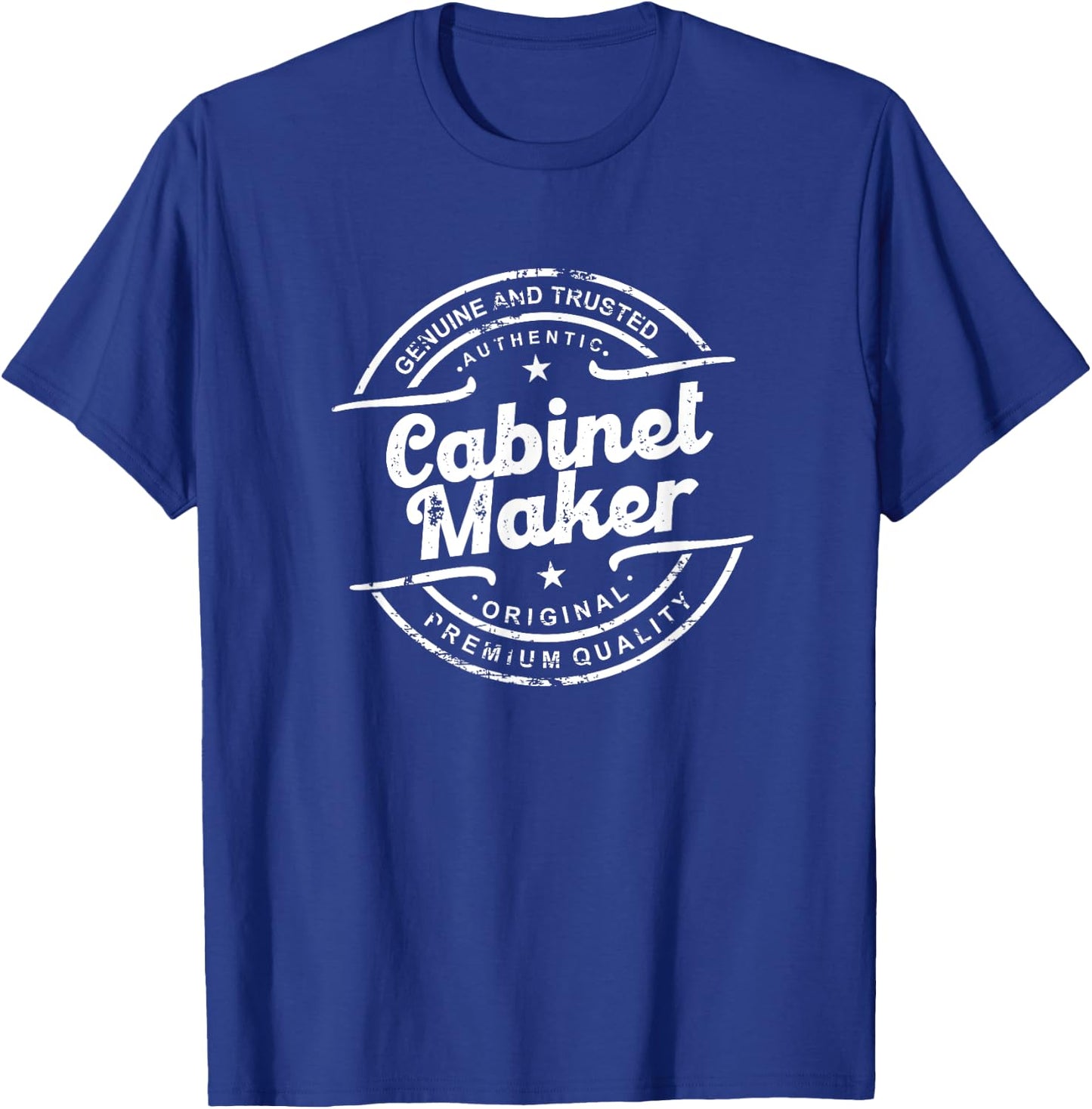 Best Cabinet Maker vintage stamp retro distressed aesthetic T-Shirt - T-Shirt | Royal