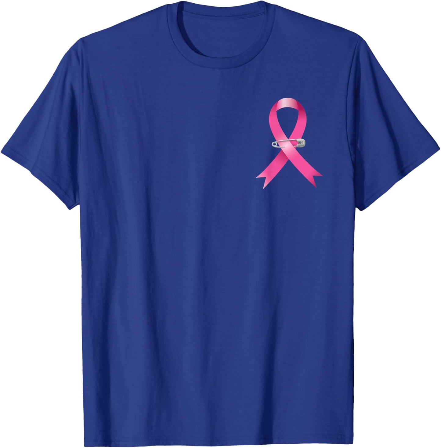 Pink Ribbon Breast Cancer Awareness T-Shirt - T-Shirt | Royal