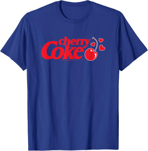 Coca-Cola - - Cherry Coke Hearts T-Shirt - T-Shirt | Royal
