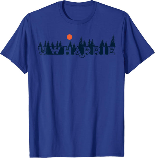 Uwharrie National Forest Retro Vintage T-Shirt - T-Shirt | Royal