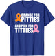 Pit Bull And Breast Cancer Awareness October Pitties Titties T-Shirt - T-Shirt | Royal