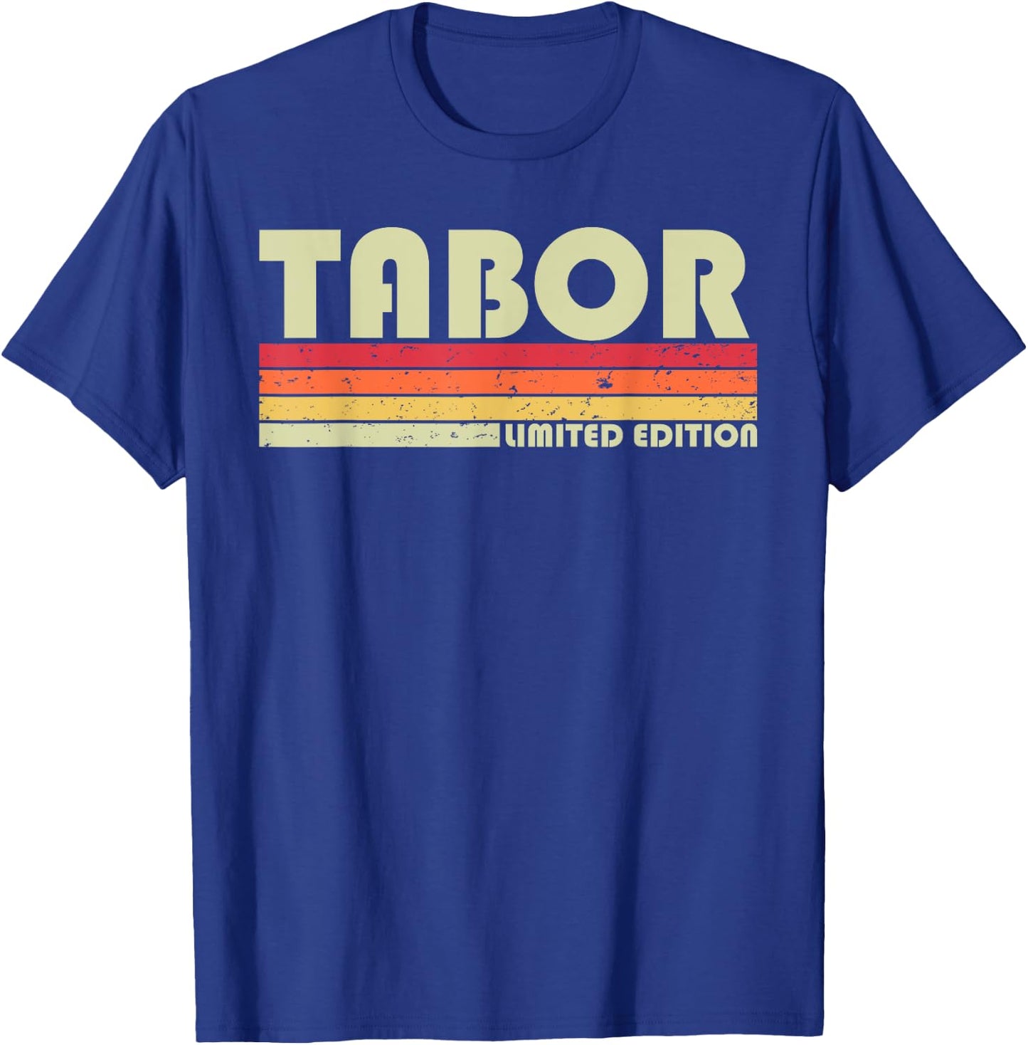 TABOR Surname Funny Retro Vintage 80s 90s Birthday Reunion T-Shirt - T-Shirt | Royal