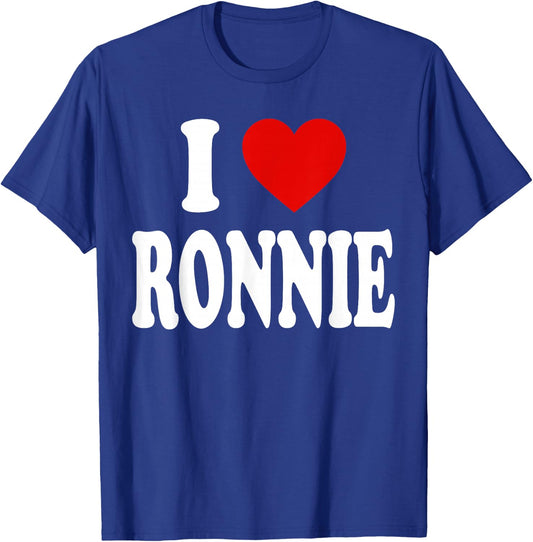 I Heart Love Ronnie T-Shirt - T-Shirt | Royal