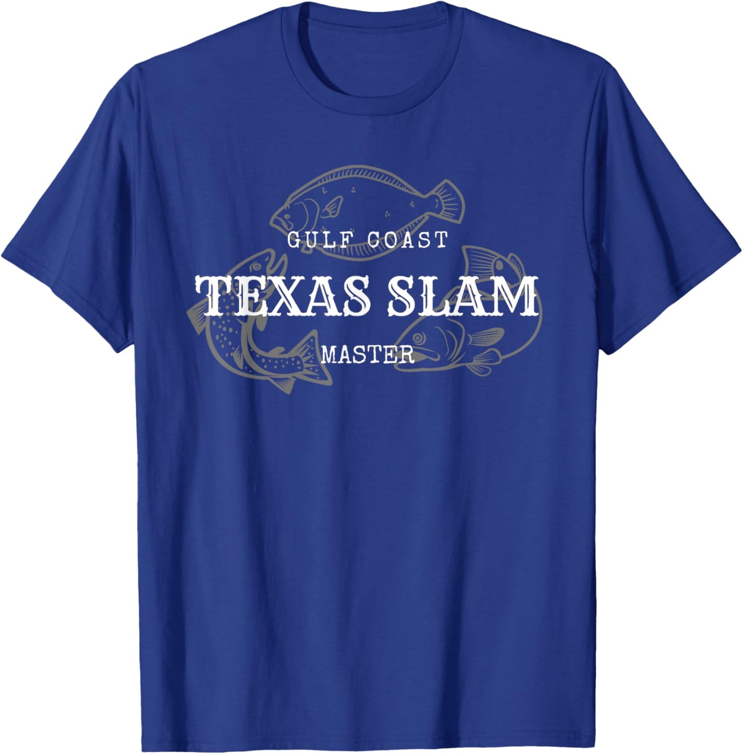 Gulf Coast Texas Grand Slam Fishing Master T-Shirt - T-Shirt | Royal