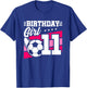 Soccer Birthday Party - 11 Year Old Girl - 11th Birthday T-Shirt - T-Shirt | Royal
