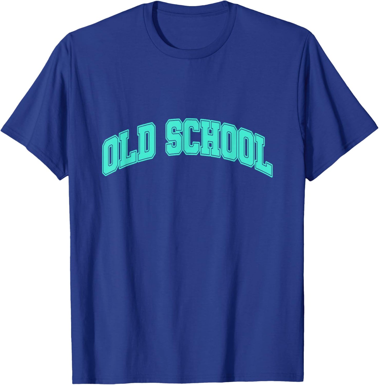 Teal Aqua Old School Teal Aqua Graphic T-Shirt - T-Shirt | Royal