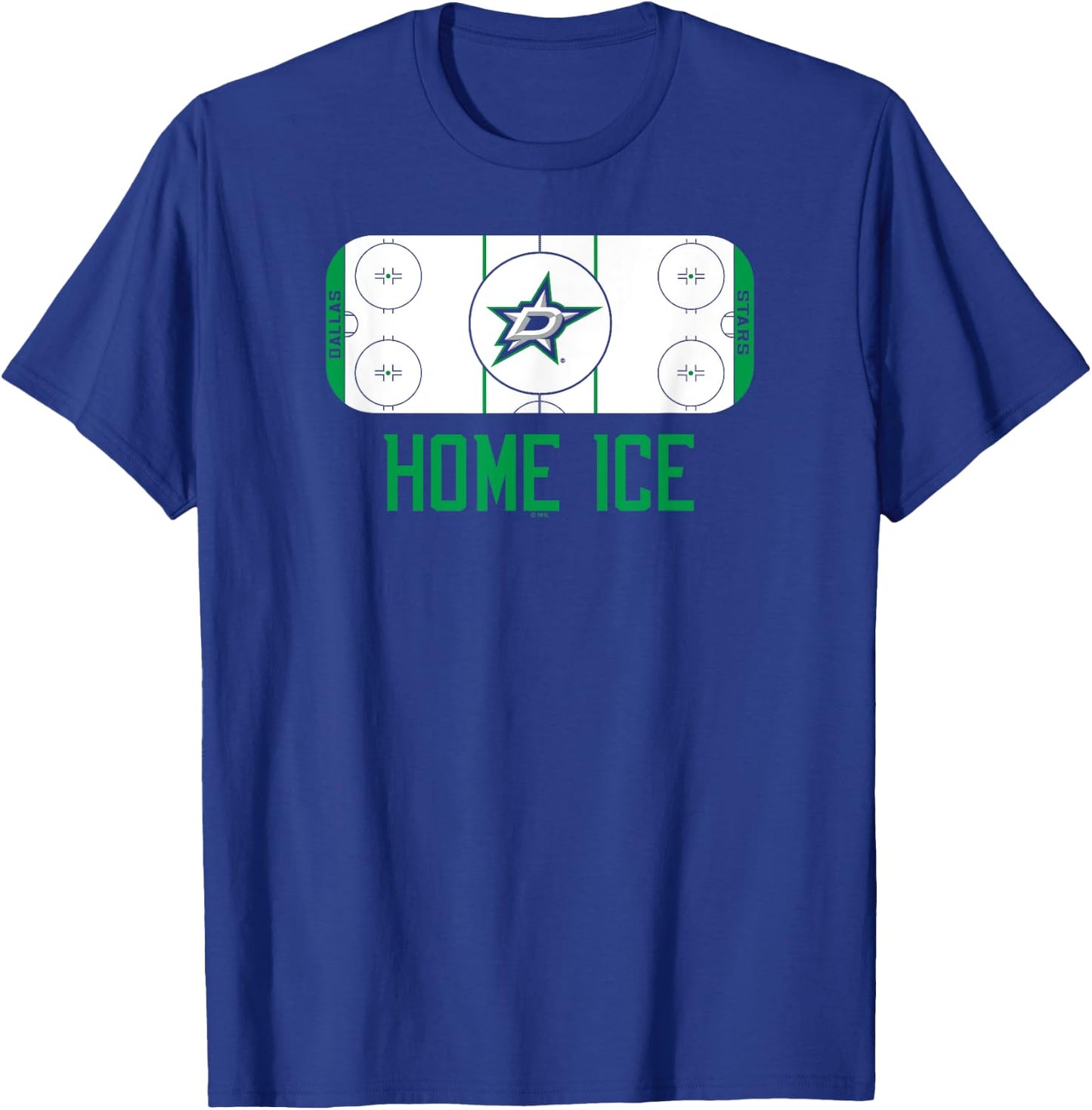 Dallas Stars Home Ice Black Officially Licensed T-Shirt - T-Shirt | Royal