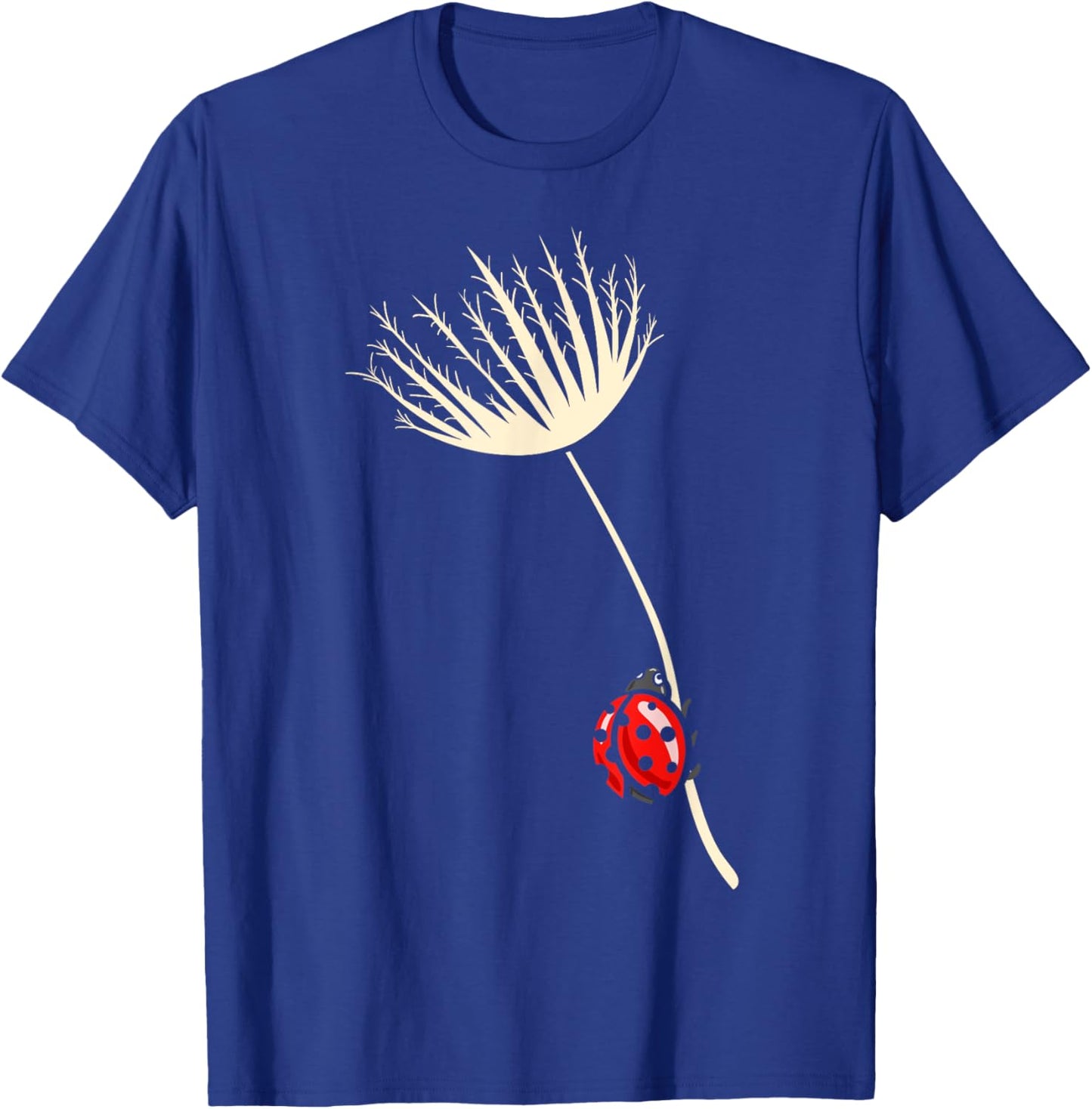Ladybird, Dandelion, Ladybird Lover, Ladybird, Floral T-Shirt - T-Shirt | Royal