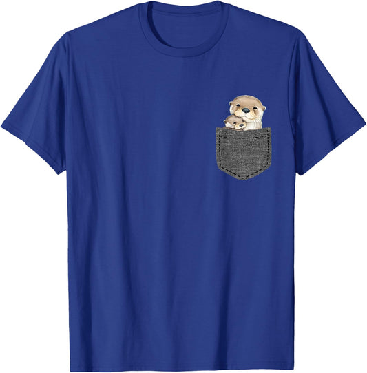 Otter in Brusttasche Otter Baby T-Shirt - T-Shirt | Royal