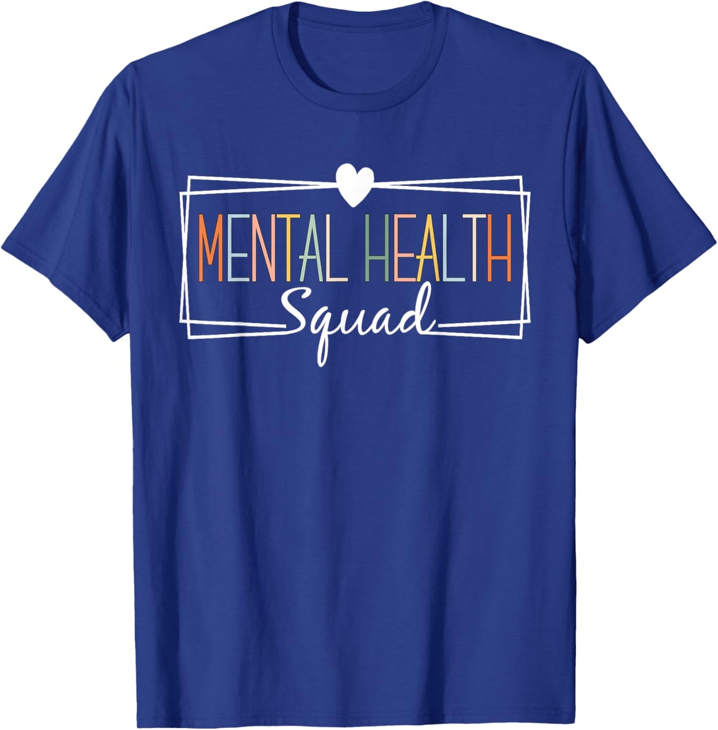 Mental Health Squad Brain Illness Mental Health Awareness T-Shirt - T-Shirt | Royal