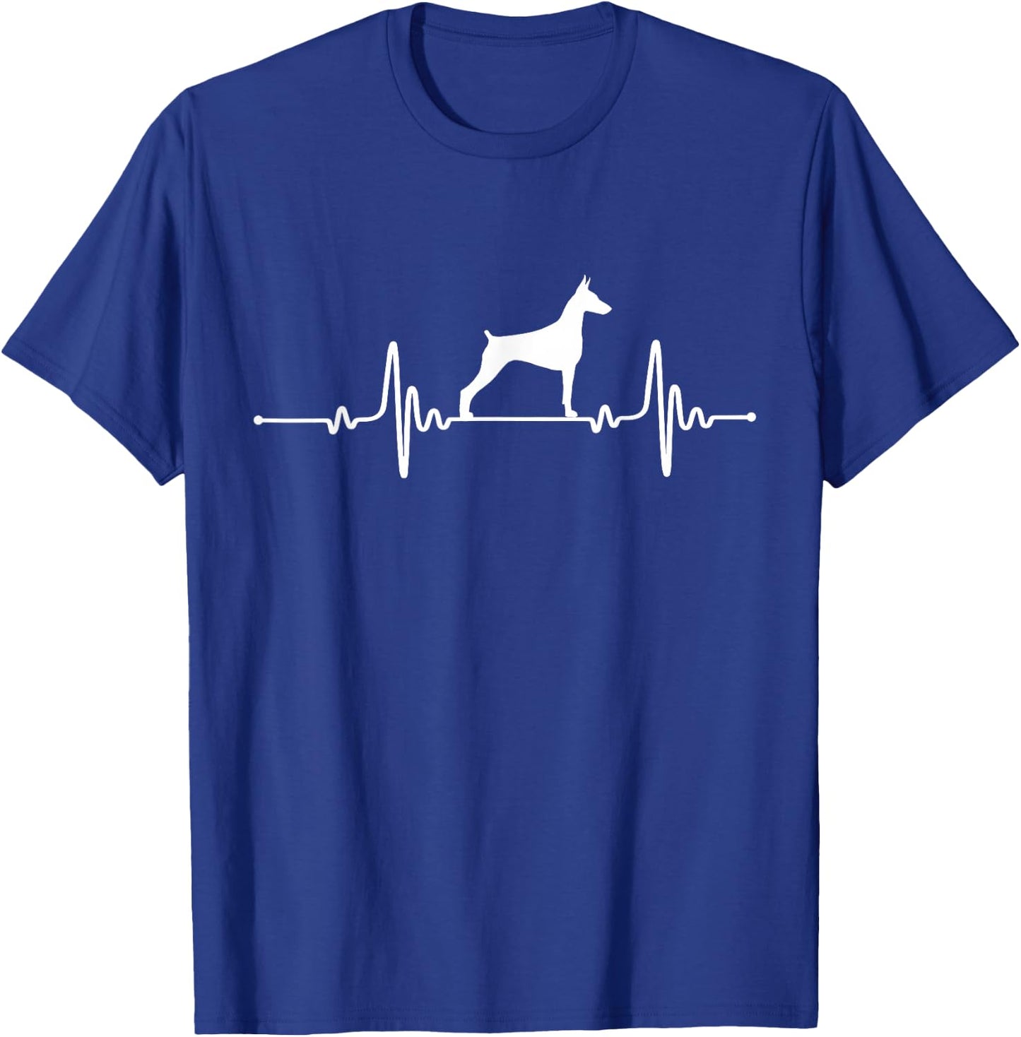 Doberman Pinscher Heartbeat Dog Lover T-Shirt - T-Shirt | Royal