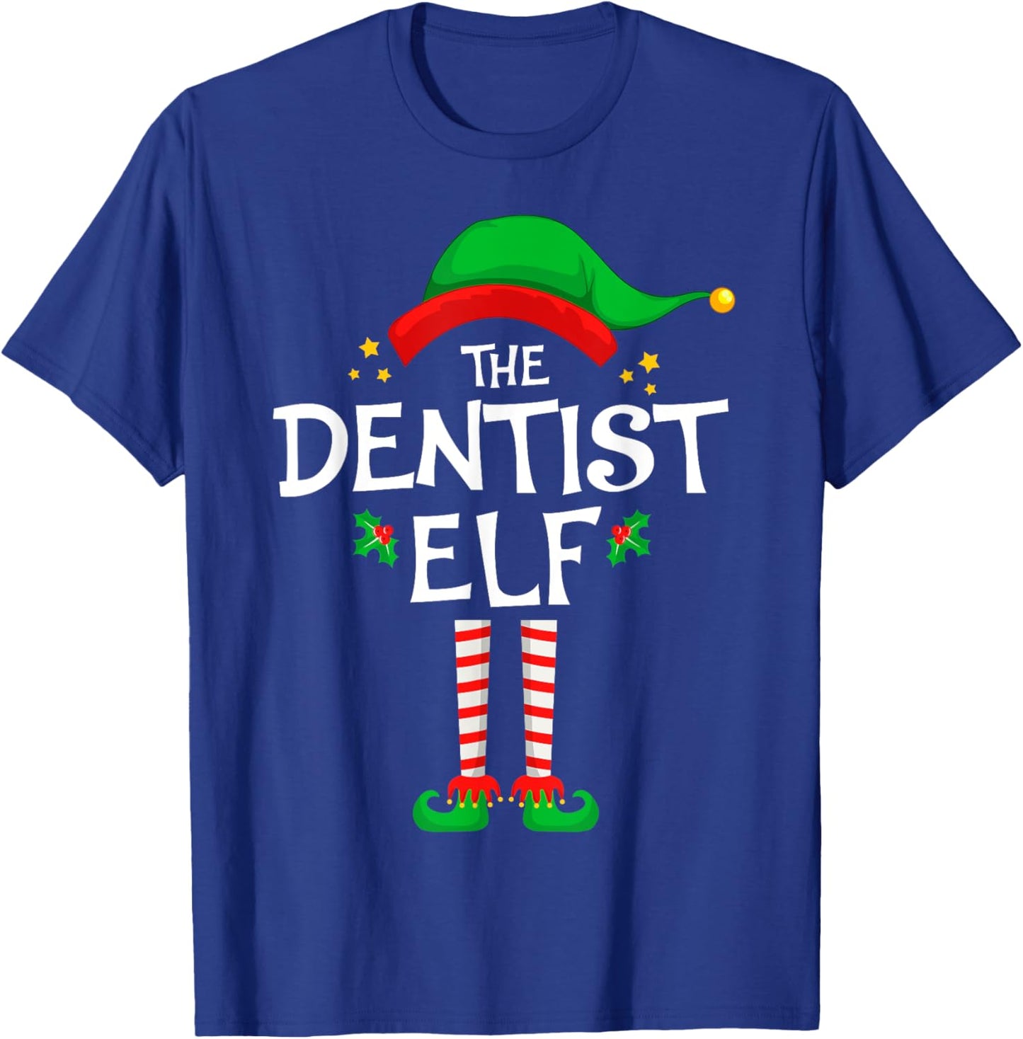 The Dentist Elf Christmas Family Matching Group T-Shirt - T-Shirt | Royal