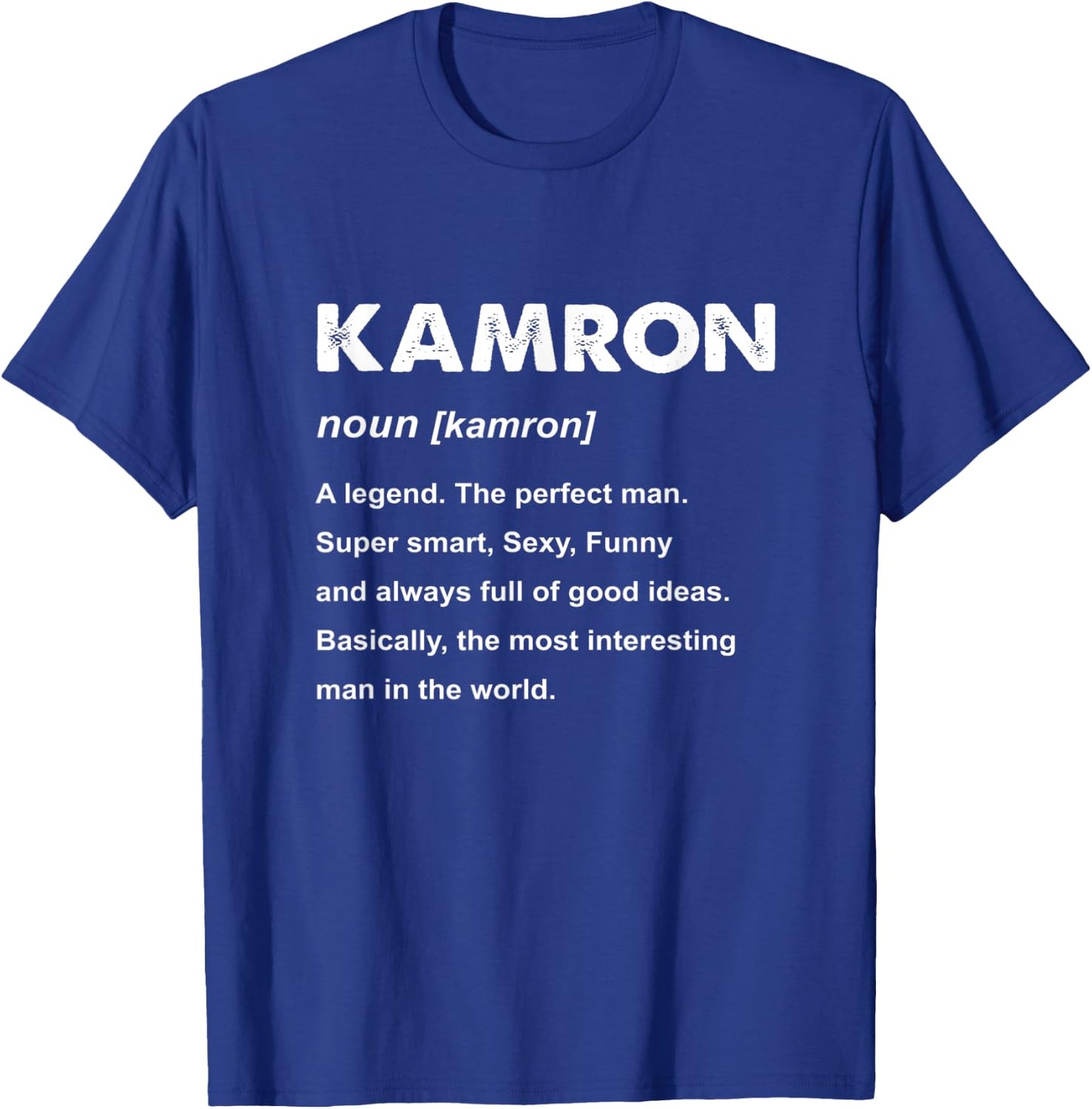 Kamron Name T-Shirt - T-Shirt | Royal