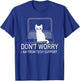 Don't Worry Cat Gaming PC Computer Laptop Mouse Keyboard T-Shirt - T-Shirt | Royal
